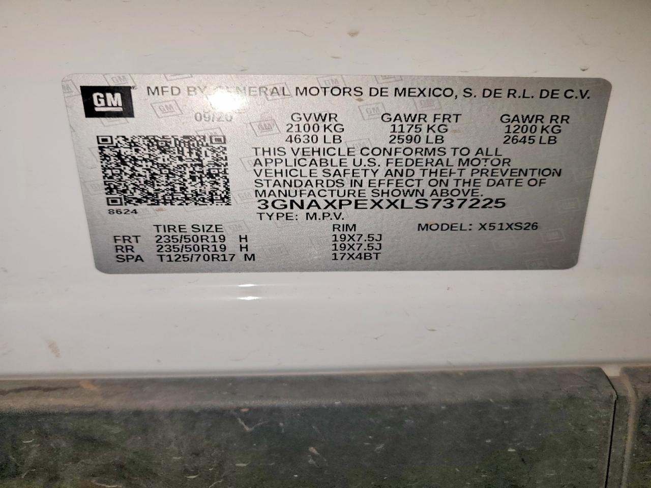 2020 CHEVROLET EQUINOX