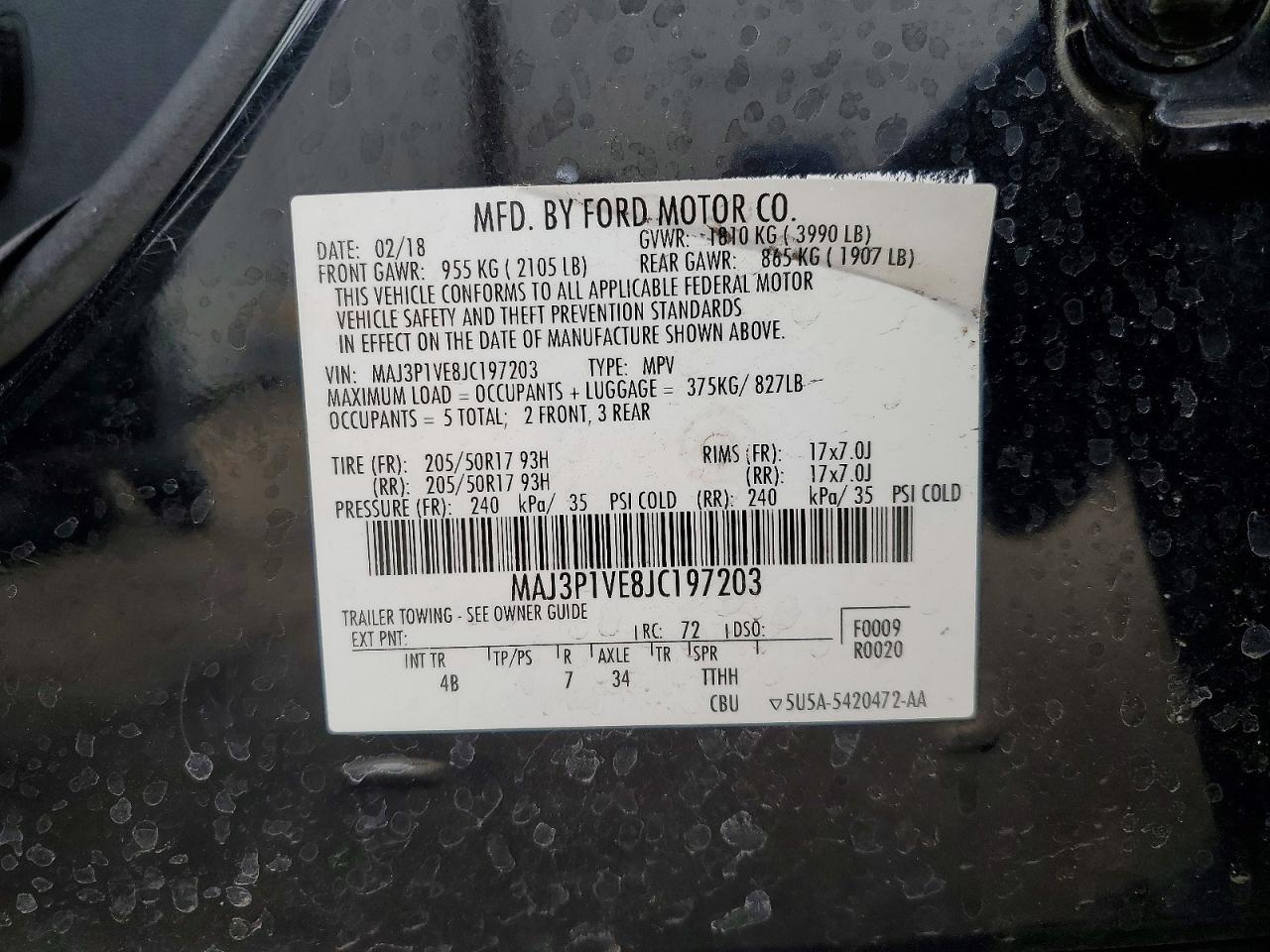 2018 FORD EcoSport