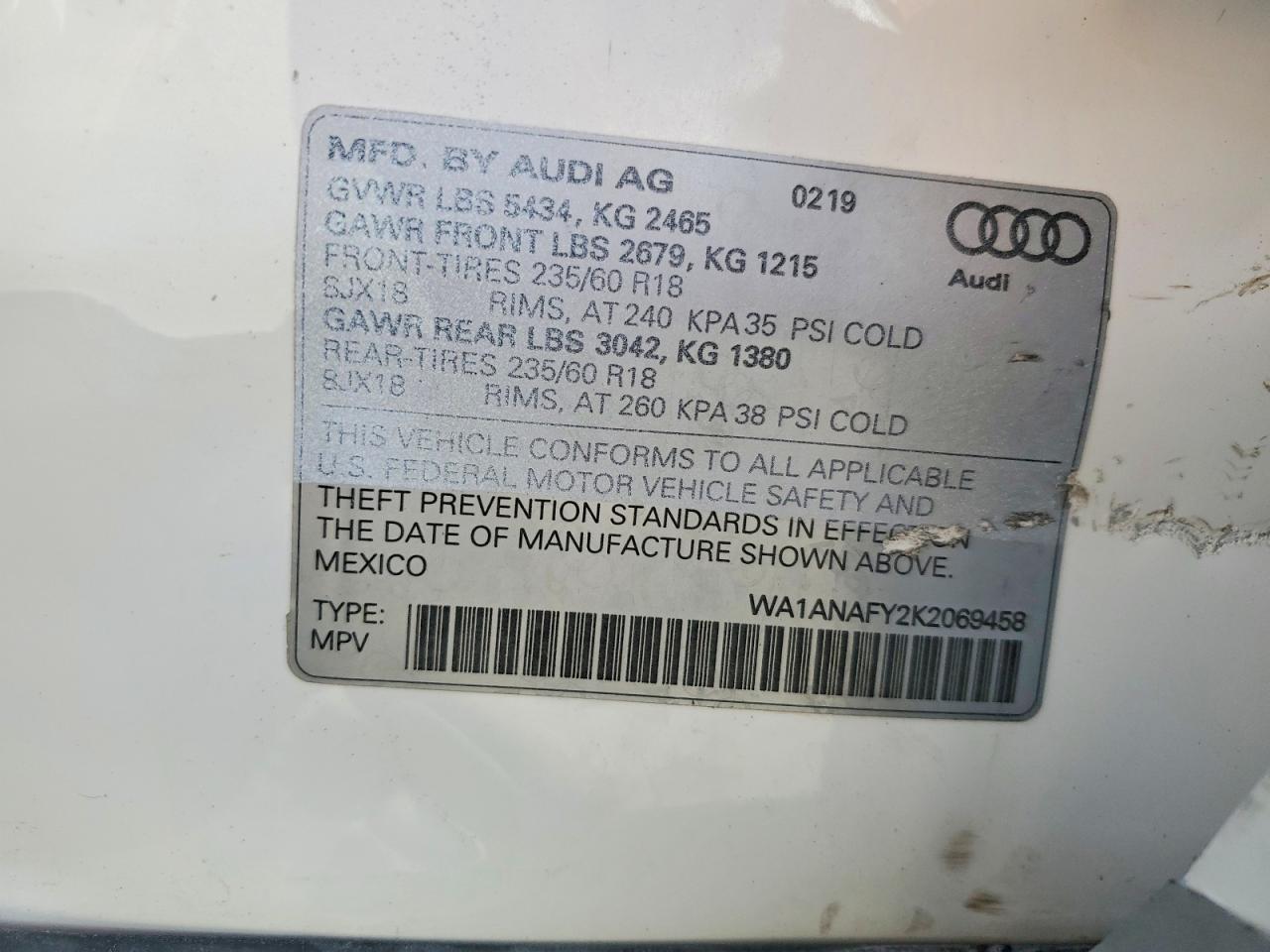 2019 AUDI Q5