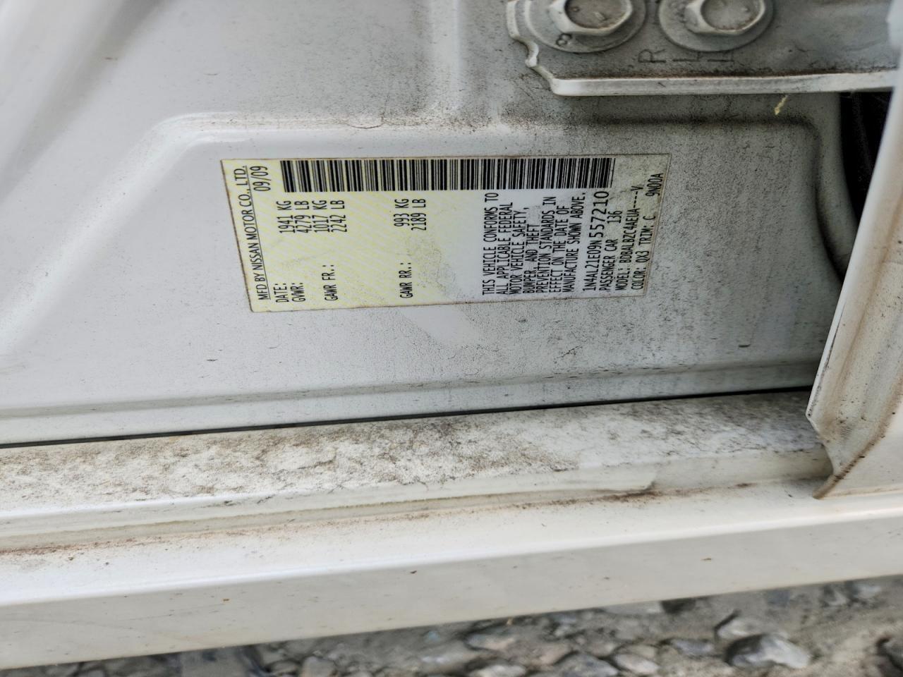 2009 NISSAN ALTIMA