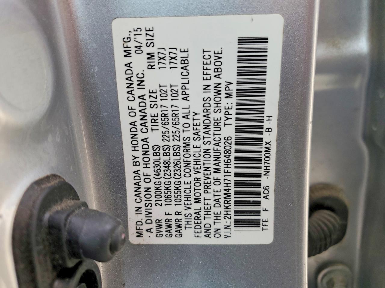 2015 HONDA CR-V