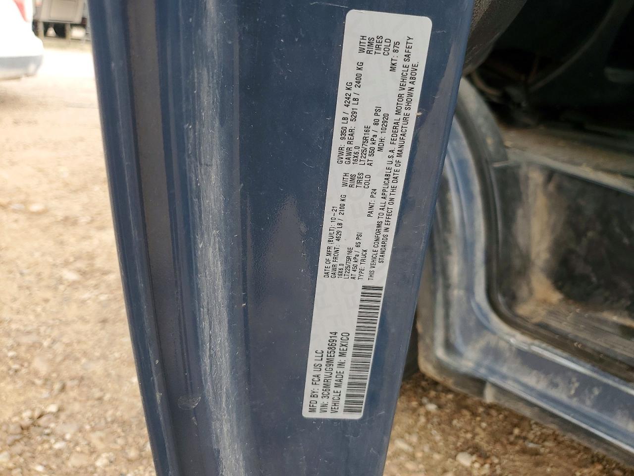 2021 RAM ProMaster 3500