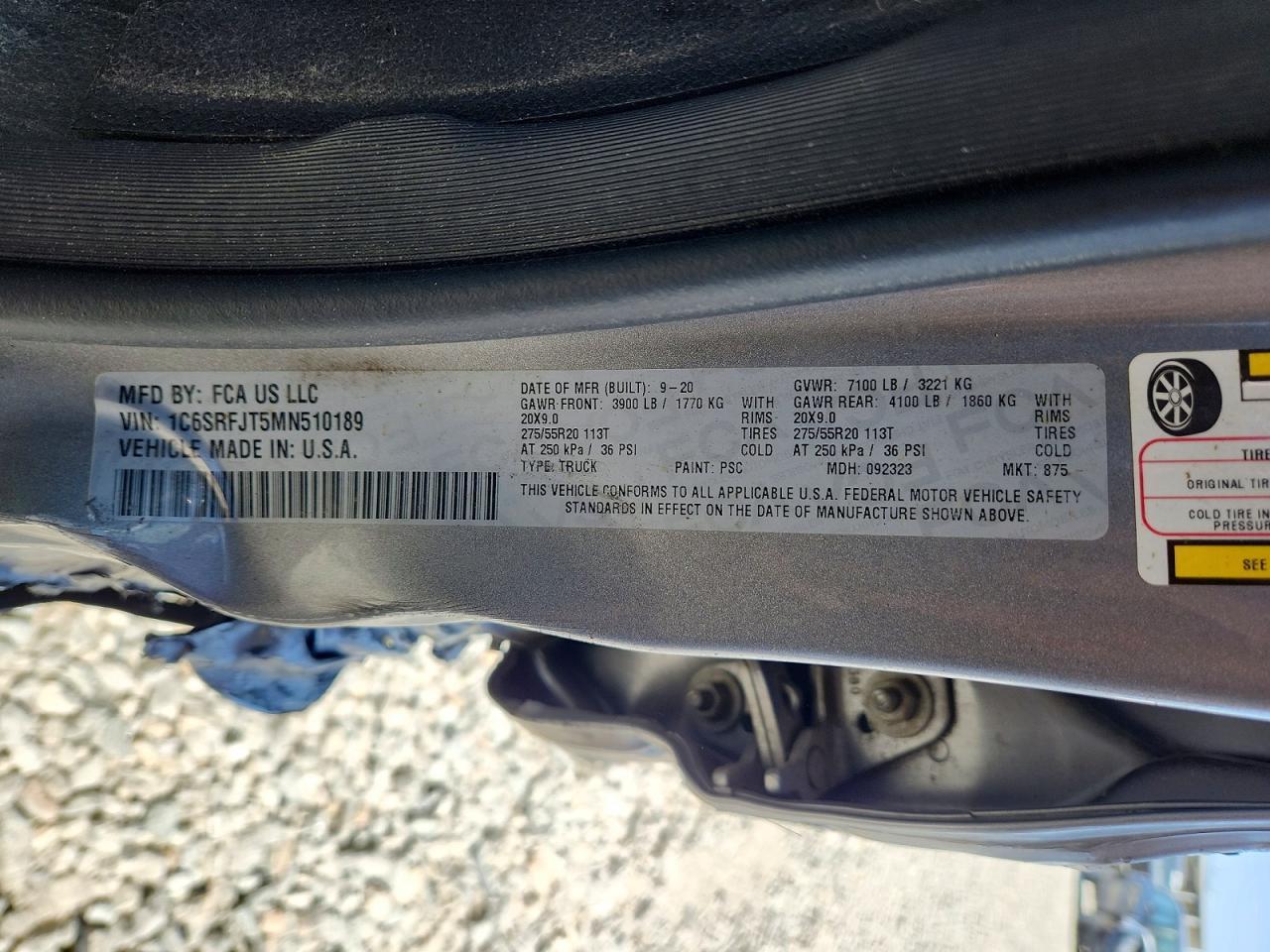 2021 RAM 1500