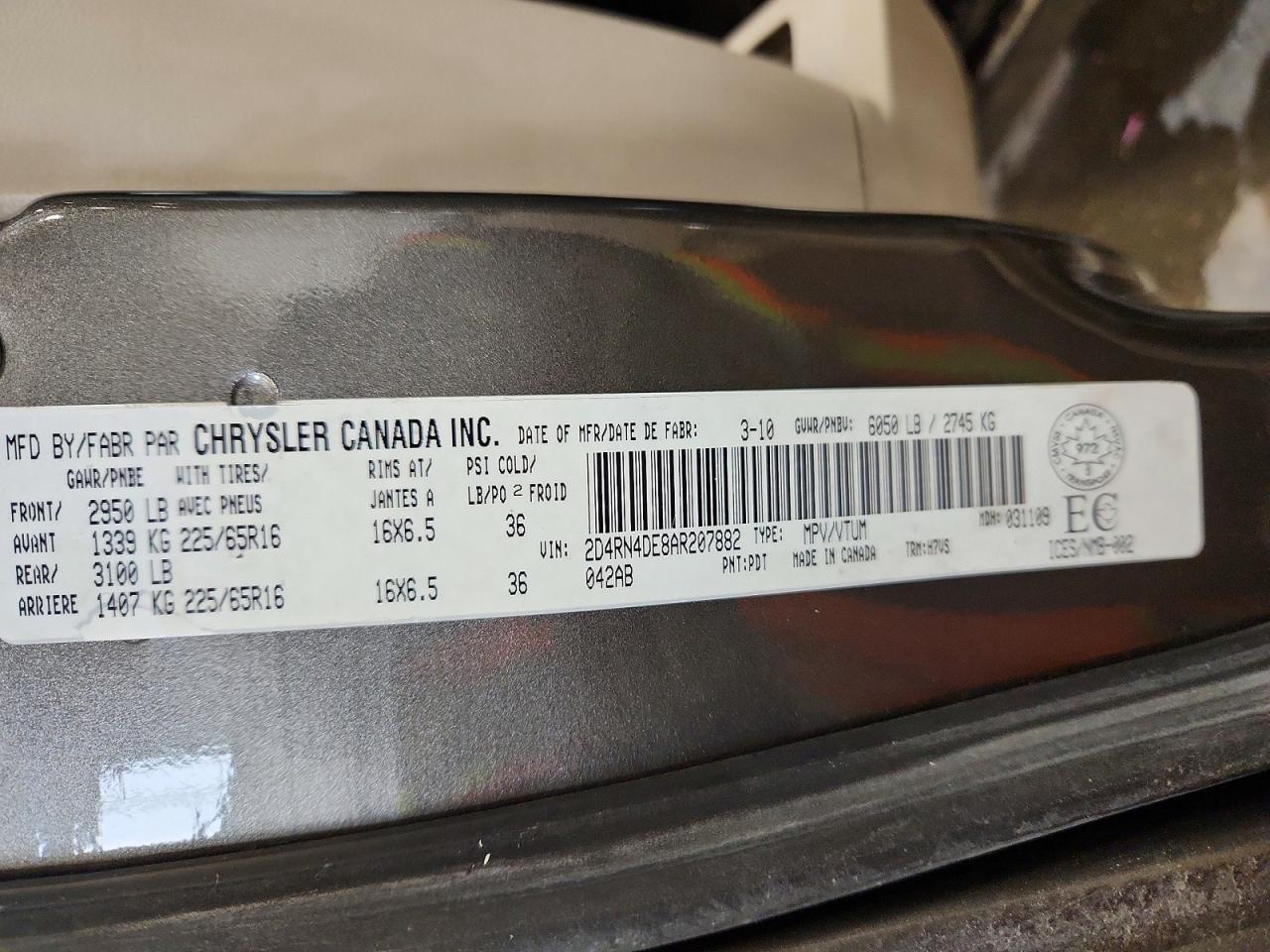 2010 DODGE GRAND CARAVAN