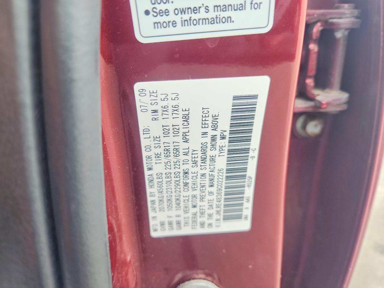2009 HONDA CR-V