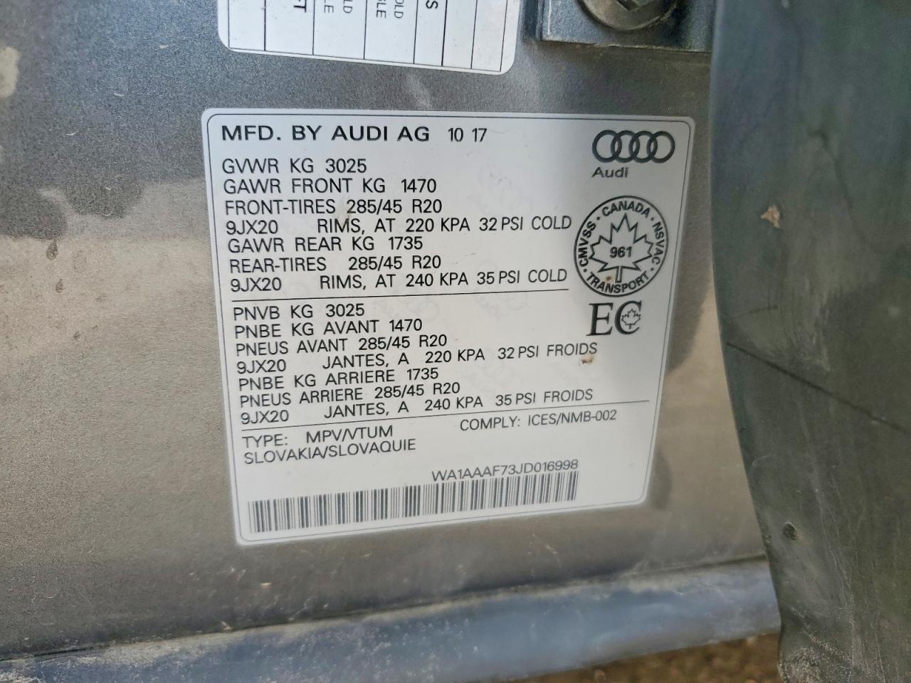 2018 AUDI Q7