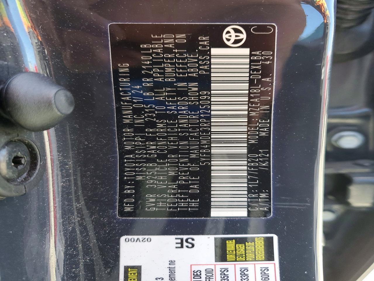 2024 TOYOTA COROLLA