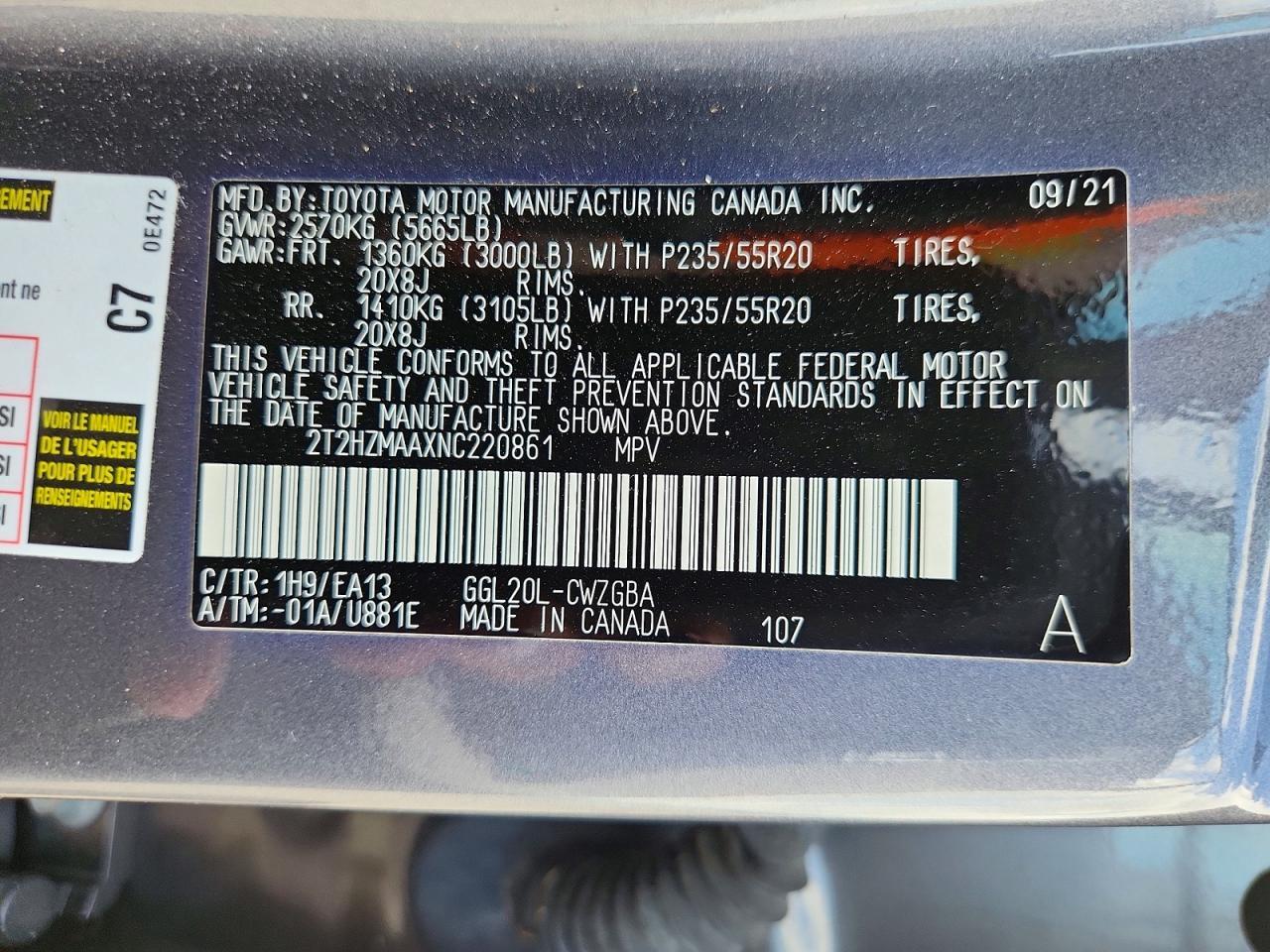 2022 LEXUS RX 350