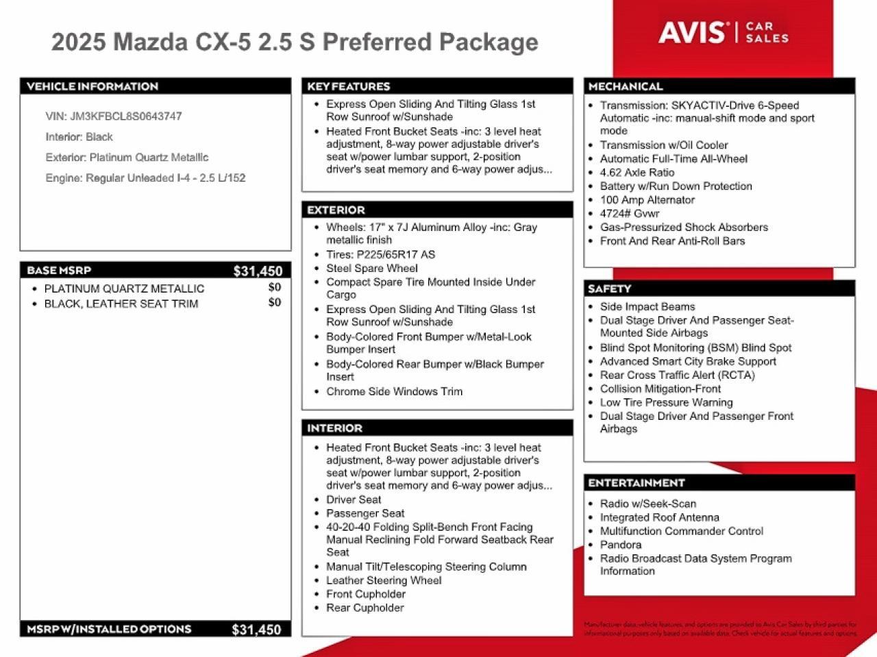 2025 MAZDA CX-5