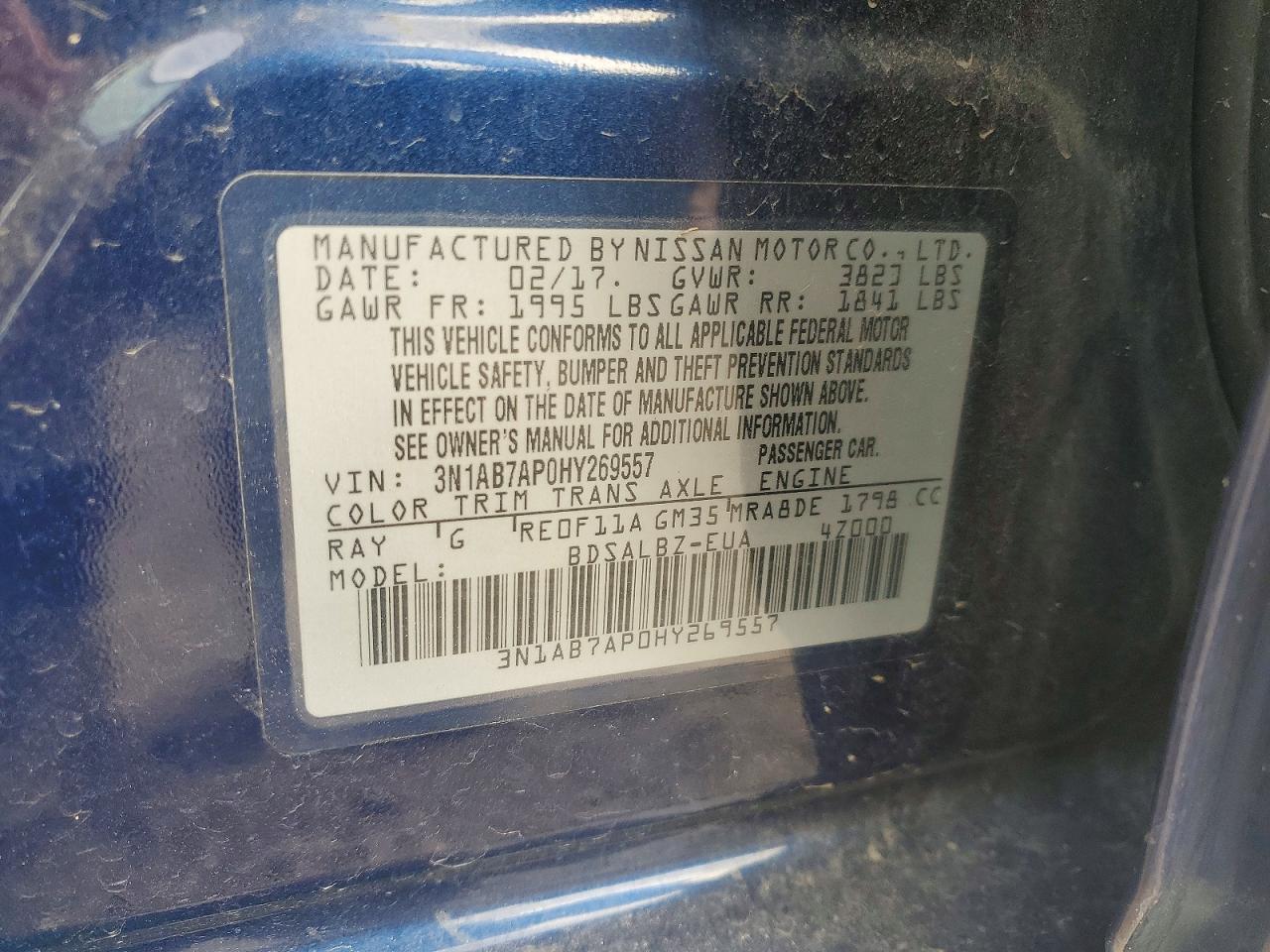 2017 NISSAN SENTRA