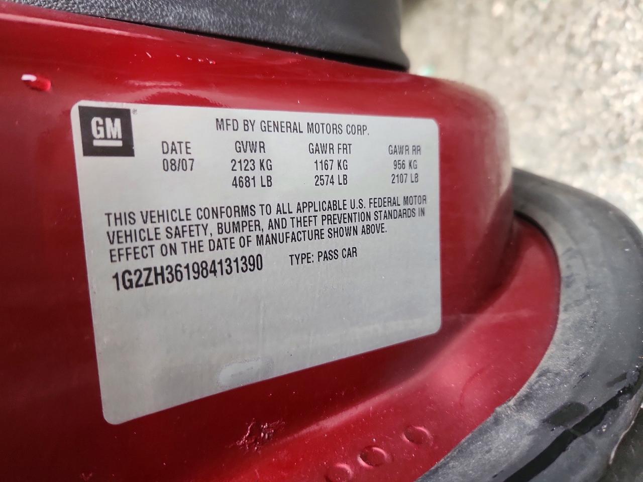 2008 PONTIAC G6