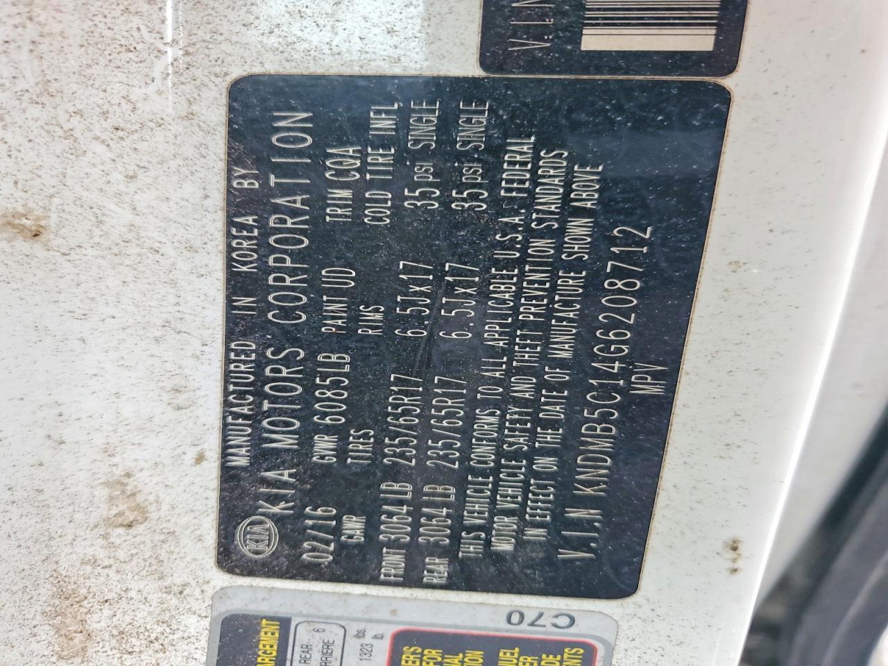 2016 KIA SEDONA