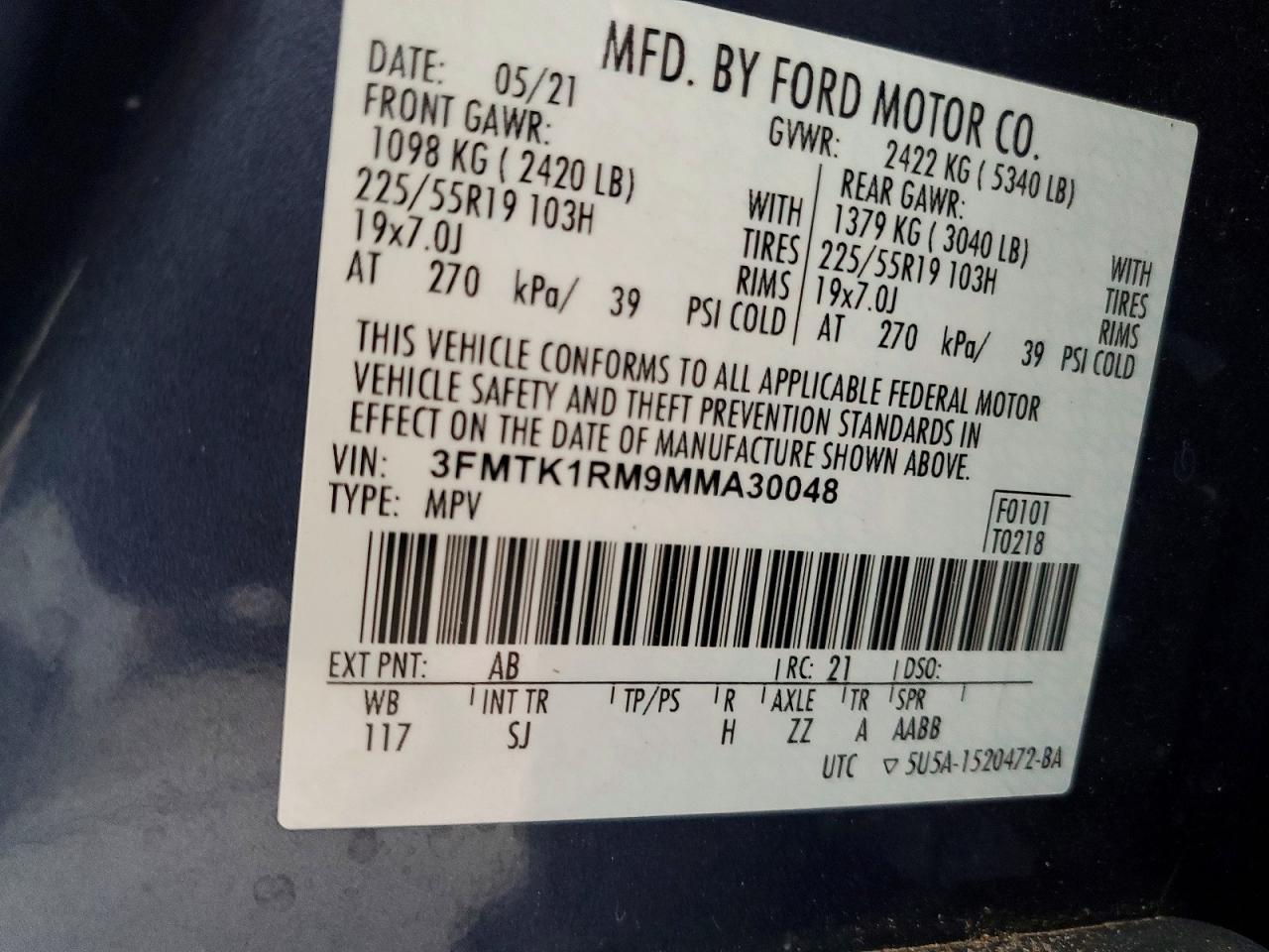 2021 FORD Mustang Mach-E