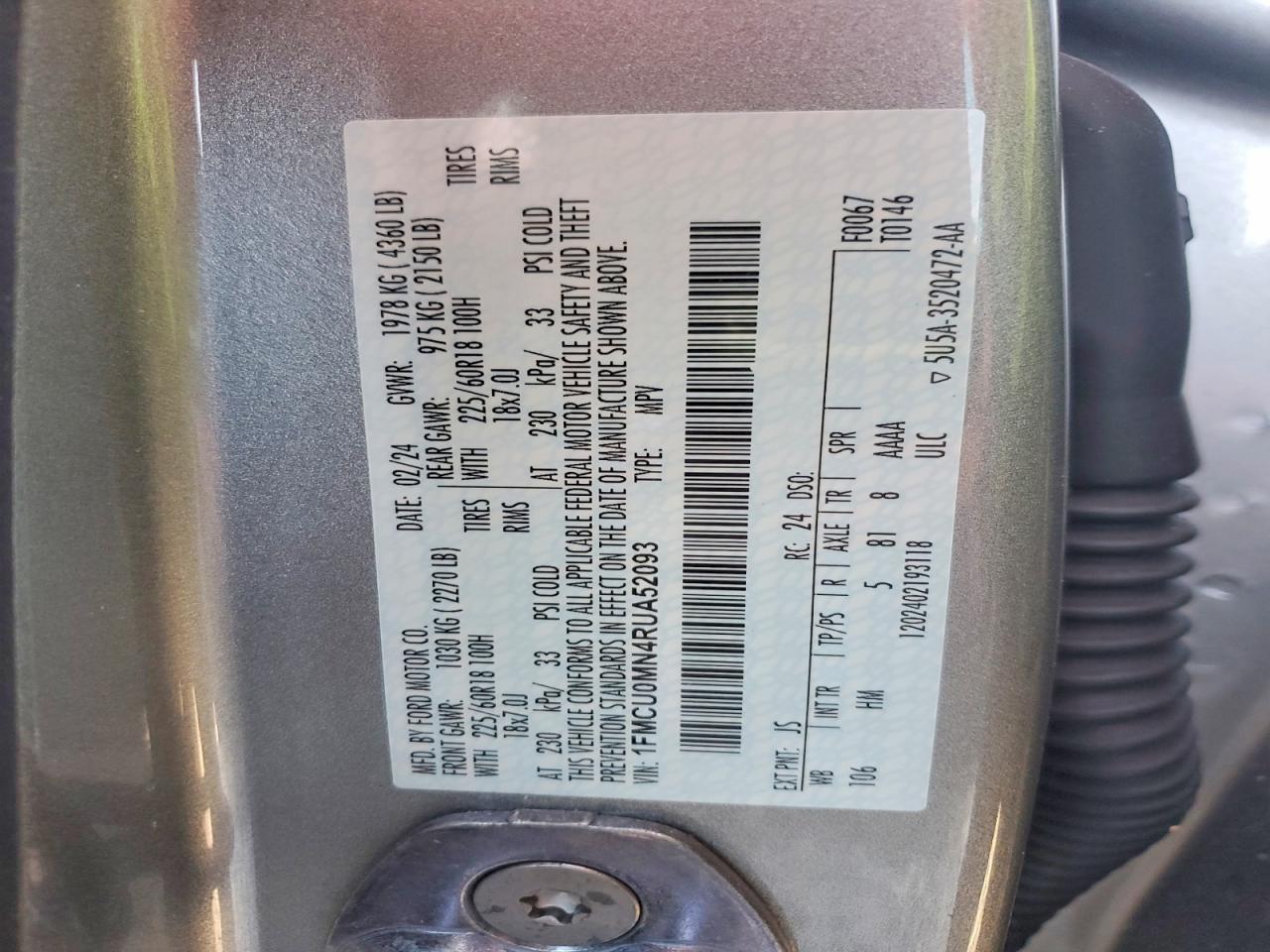 2024 FORD ESCAPE