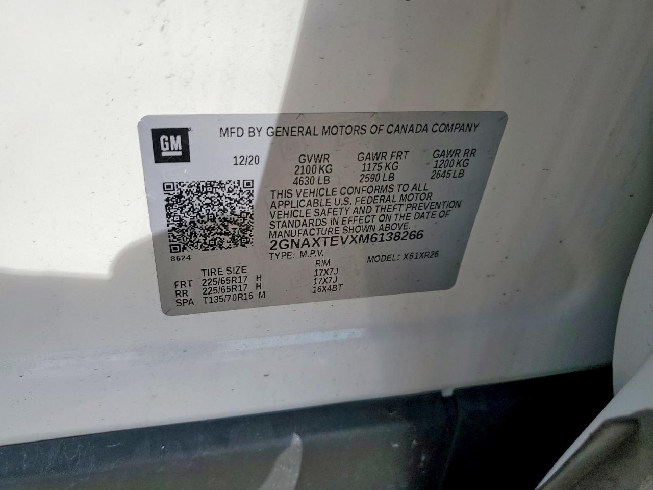 2021 CHEVROLET EQUINOX