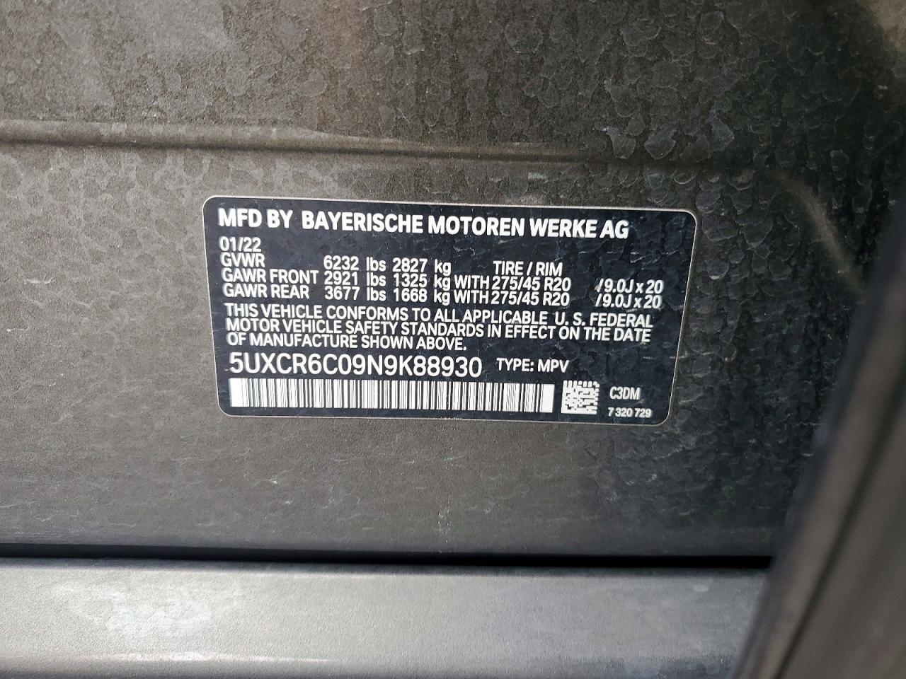 2022 BMW X5
