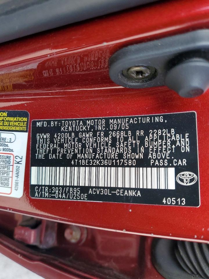 2006 TOYOTA CAMRY