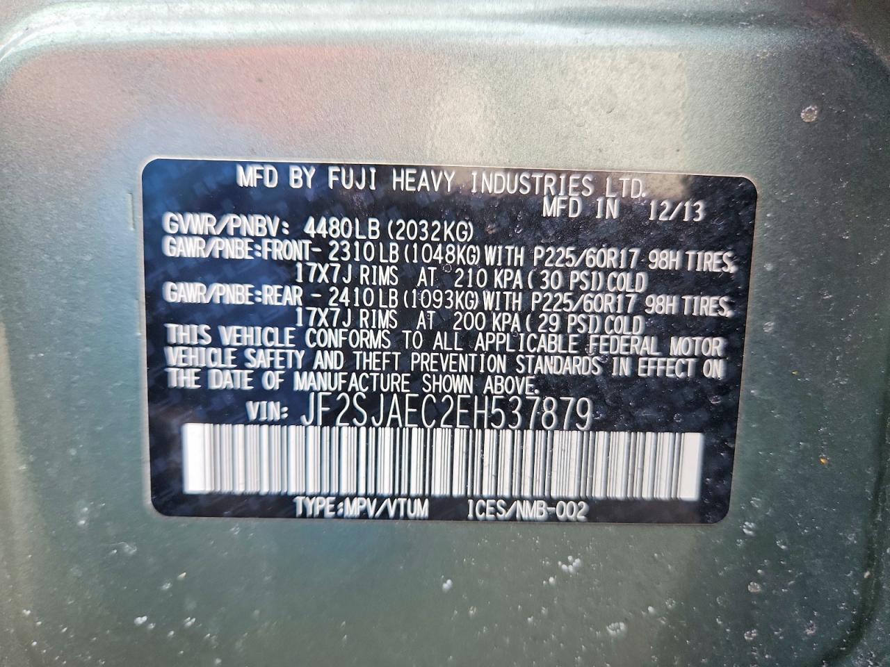 2014 SUBARU FORESTER