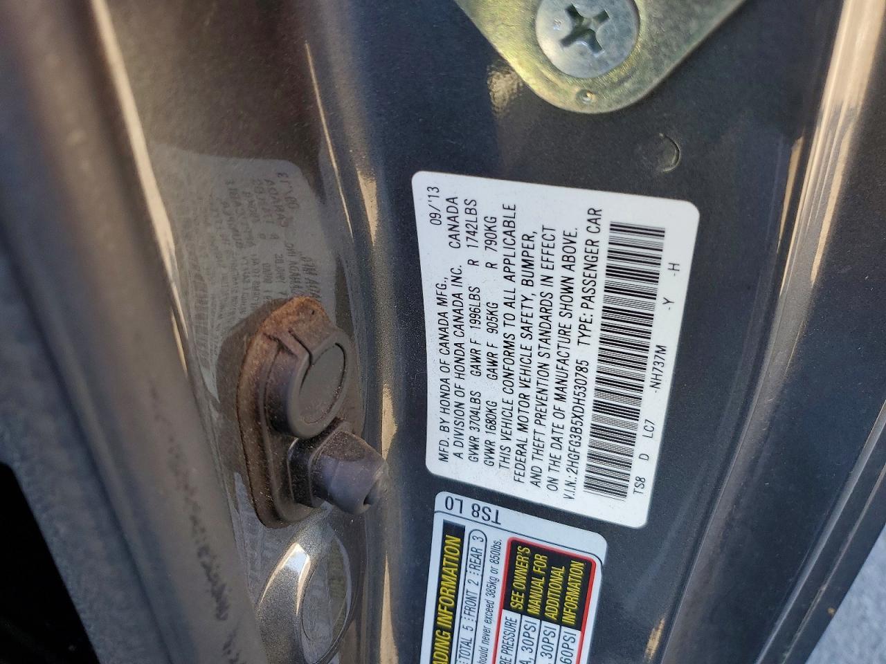 2013 HONDA CIVIC