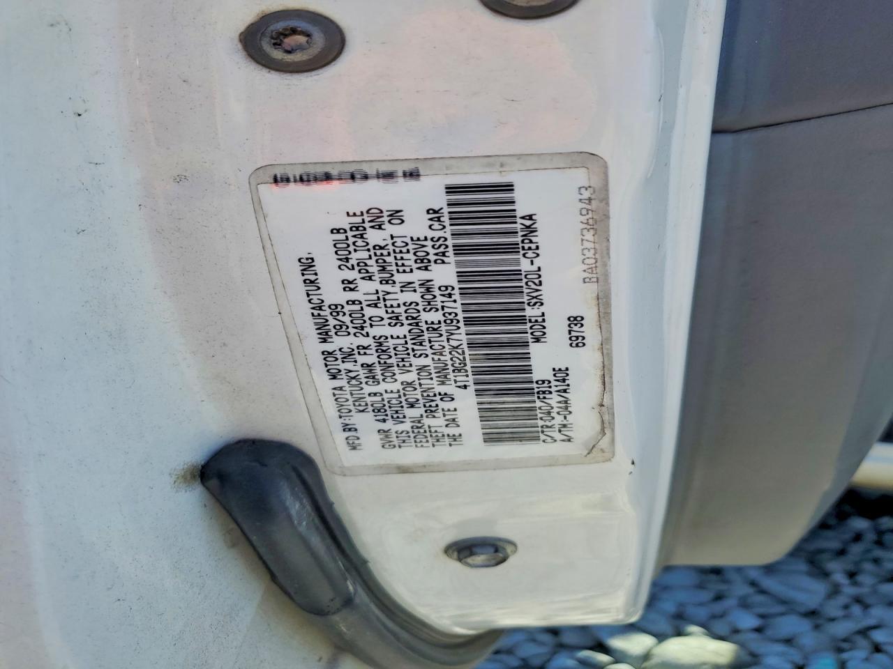 2000 TOYOTA CAMRY