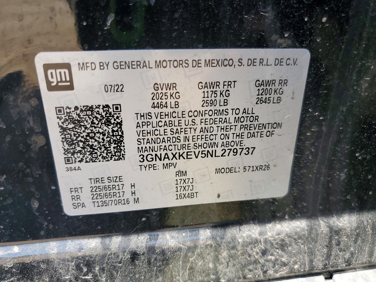 2022 CHEVROLET EQUINOX