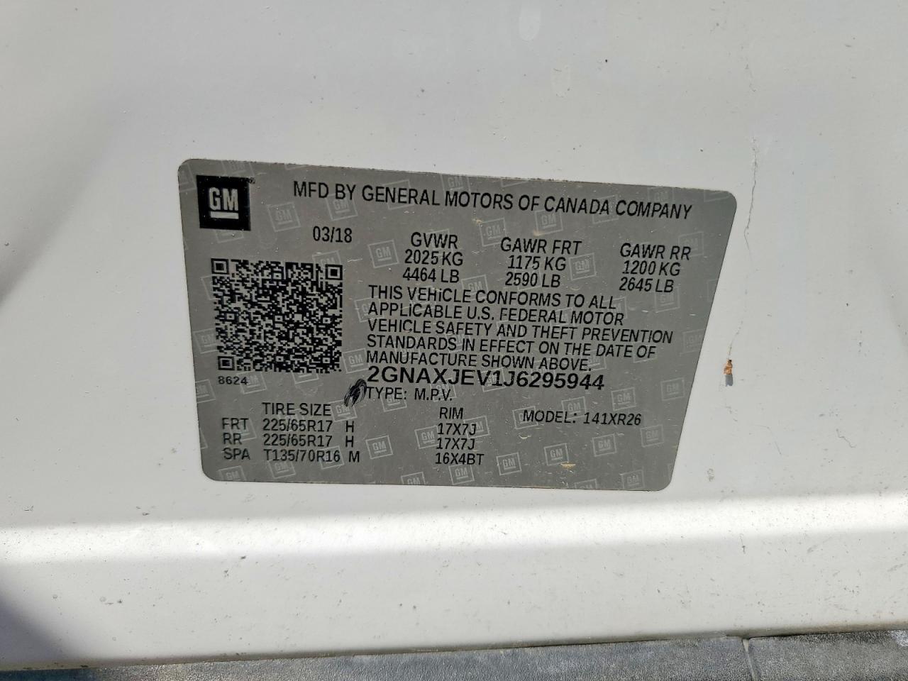 2018 CHEVROLET EQUINOX