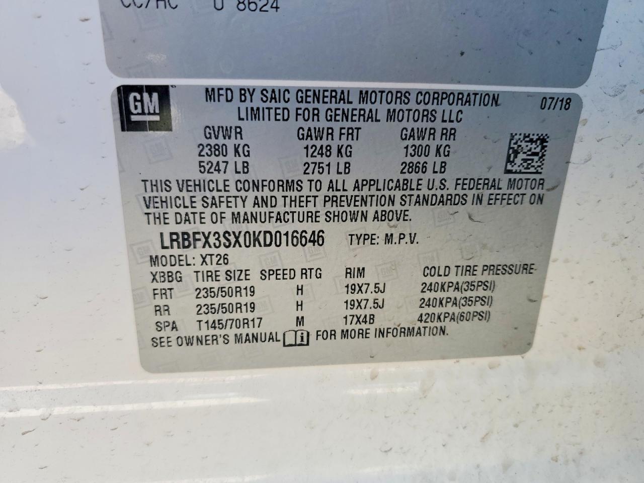 2019 BUICK Envision
