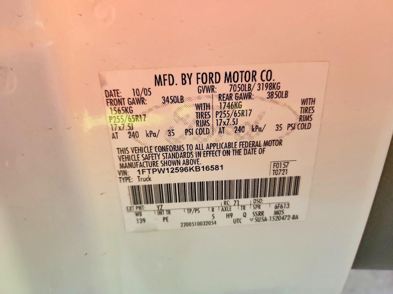 2006 FORD F-150 Lightning