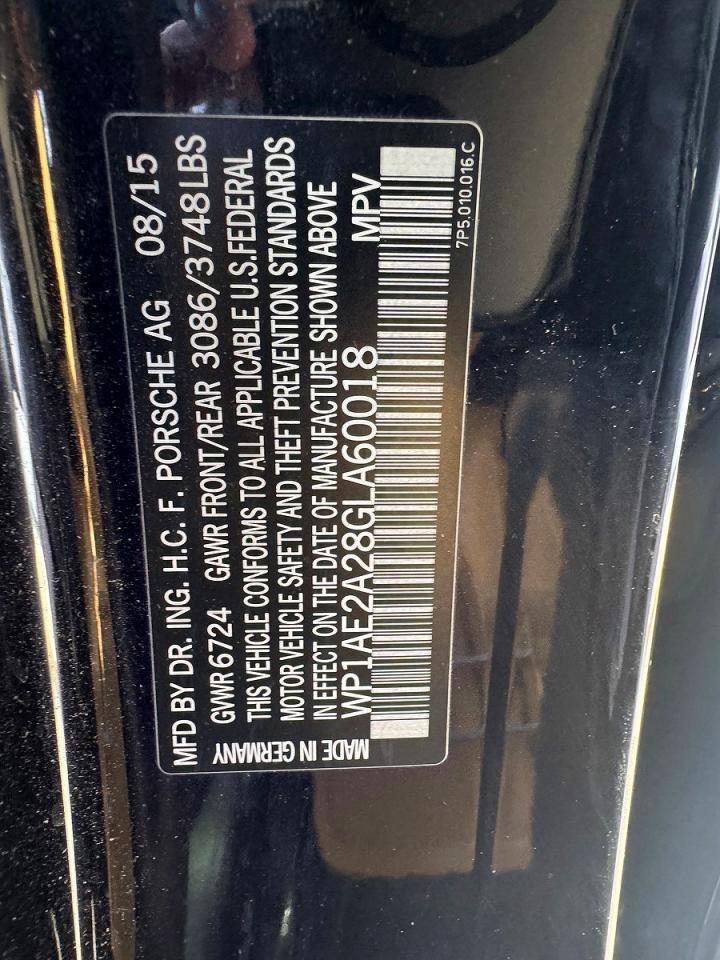 2016 PORSCHE CAYENNE