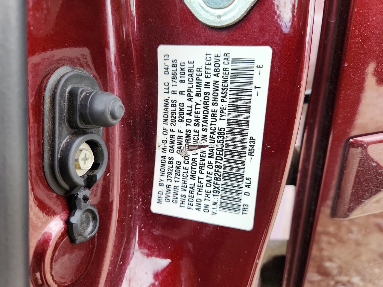 2013 HONDA CIVIC