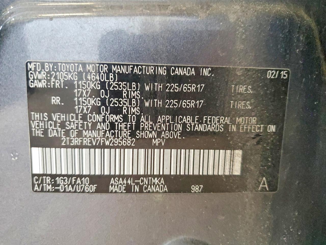 2015 TOYOTA RAV4