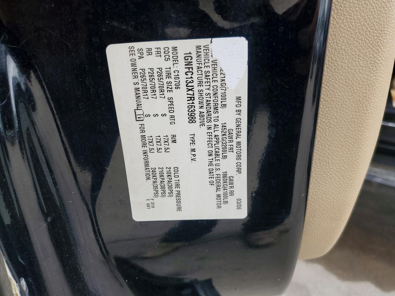 2007 CHEVROLET Tahoe
