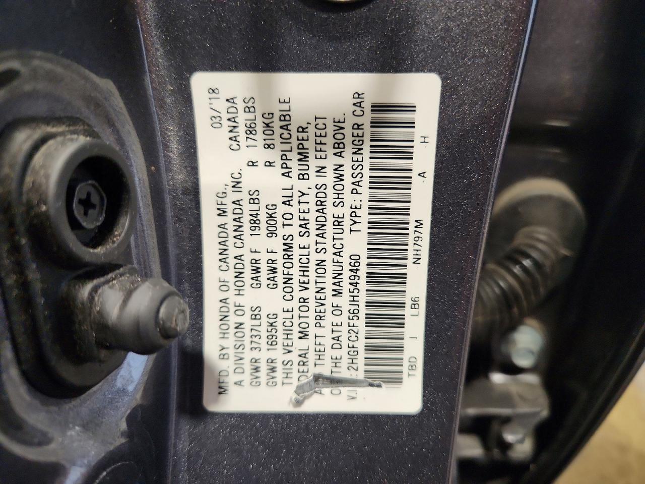 2018 HONDA CIVIC