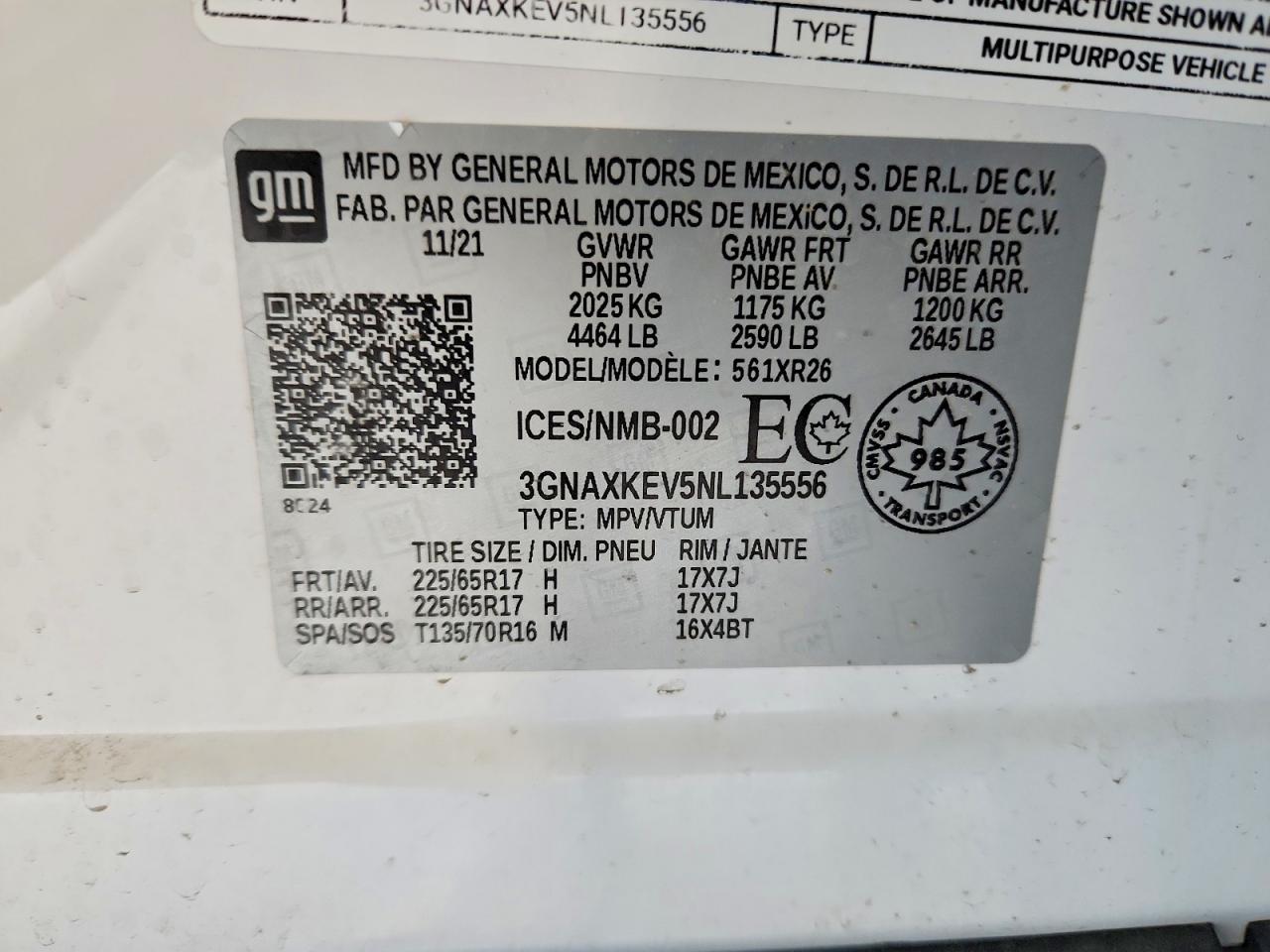 2022 CHEVROLET EQUINOX