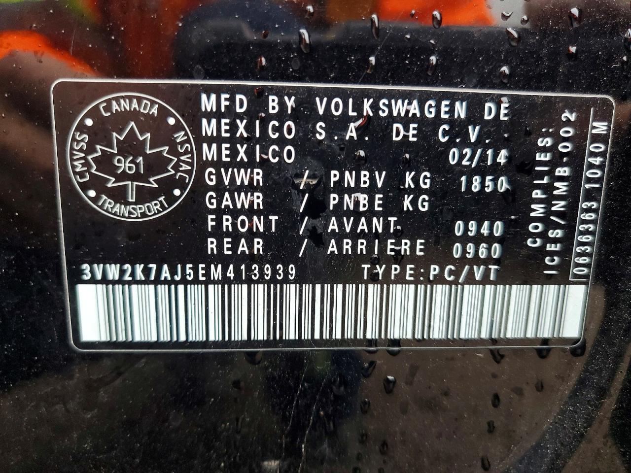 2014 VOLKSWAGEN JETTA