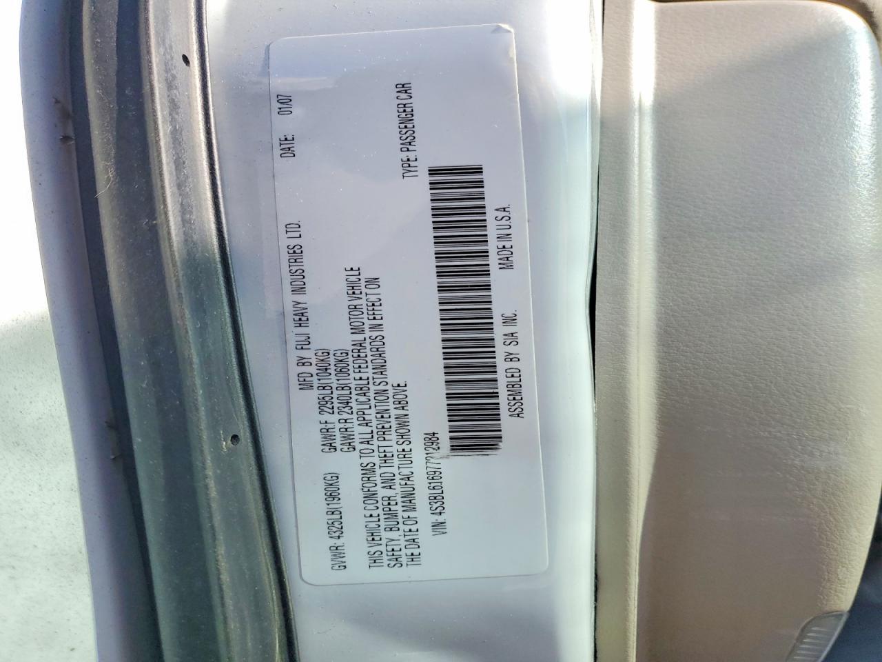 2007 SUBARU Legacy