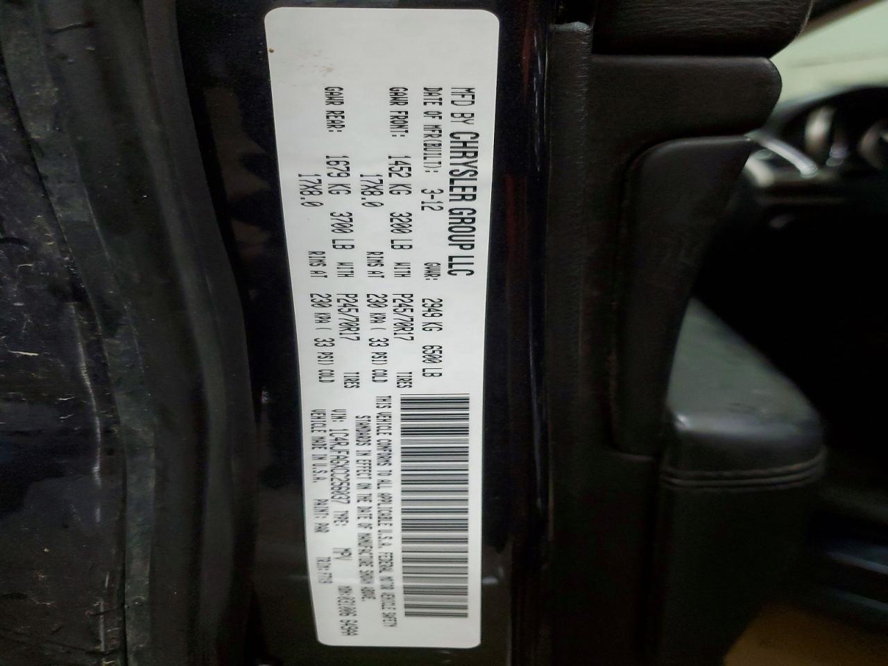 2012 JEEP Grand Cherokee