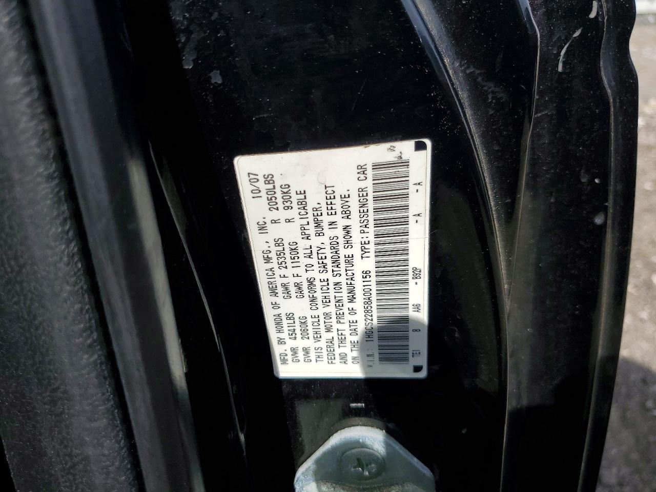 2008 HONDA ACCORD
