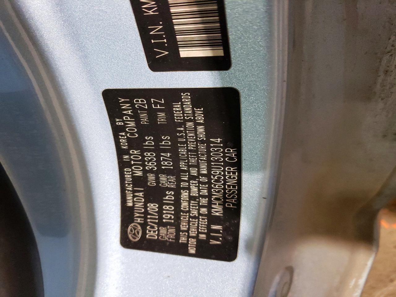 2009 HYUNDAI ACCENT