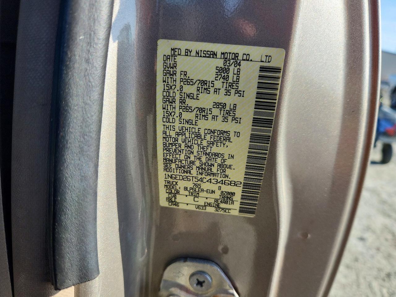 2004 NISSAN Frontier