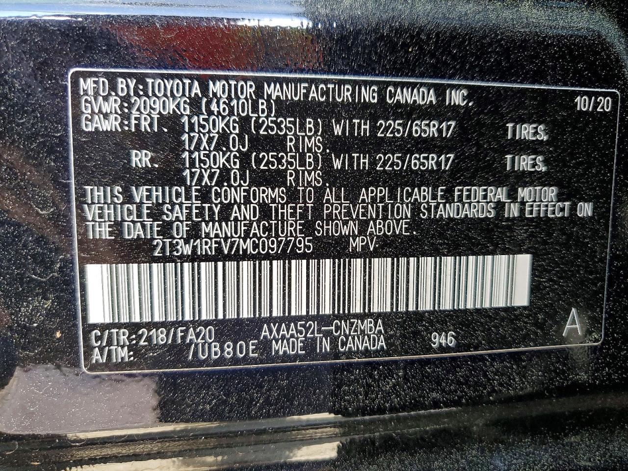 2021 TOYOTA RAV4