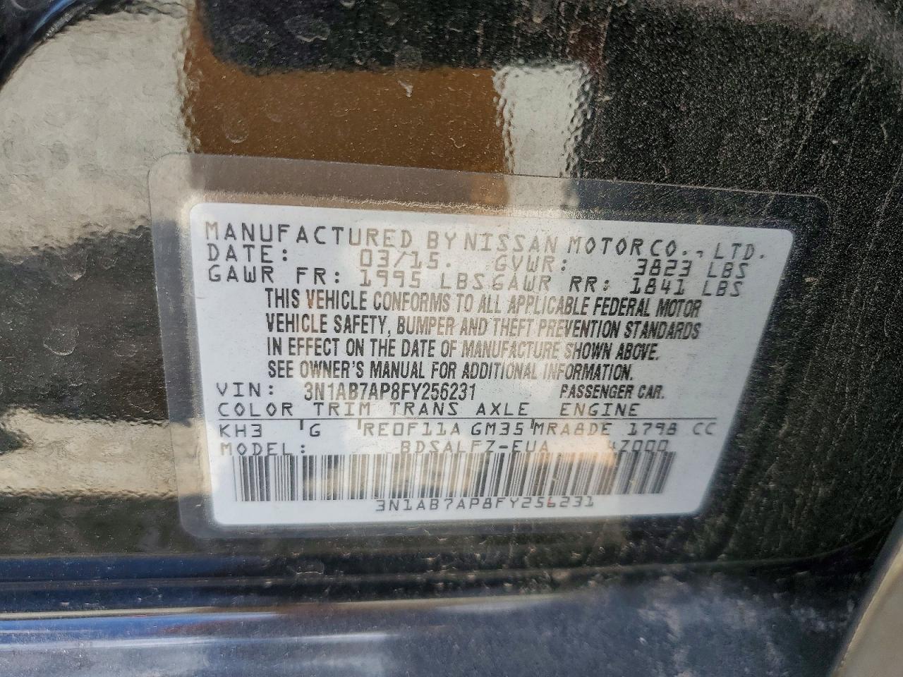 2015 NISSAN SENTRA