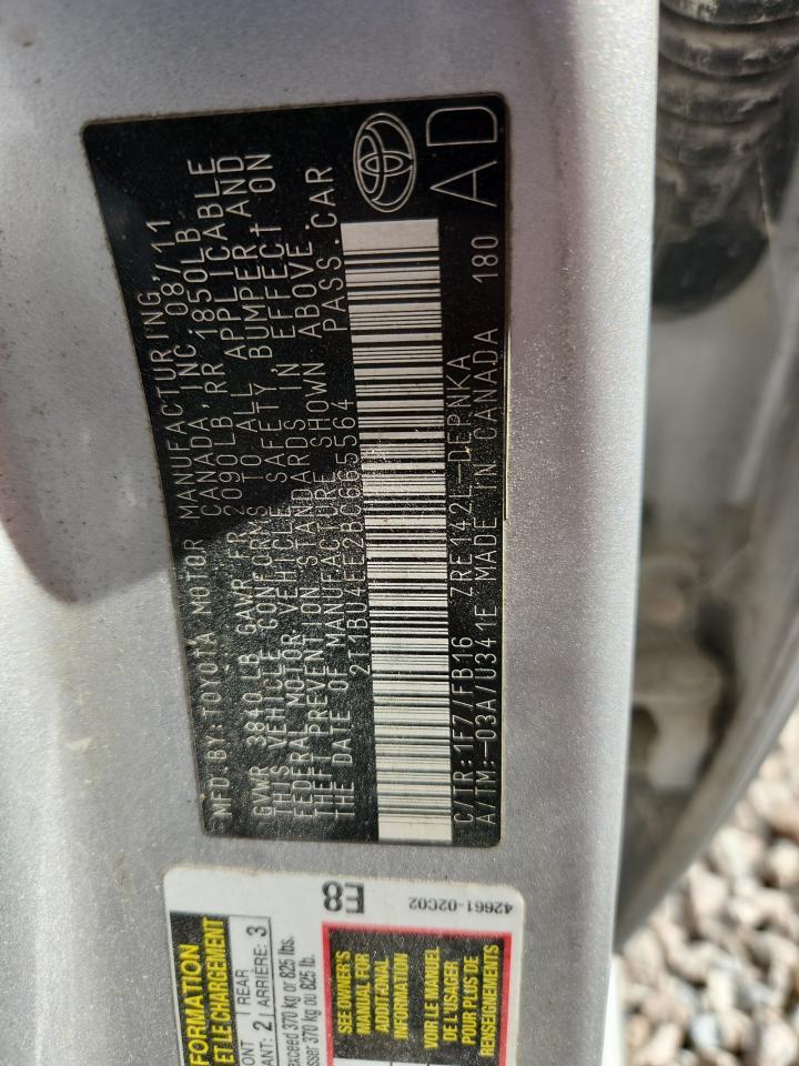 2011 TOYOTA COROLLA