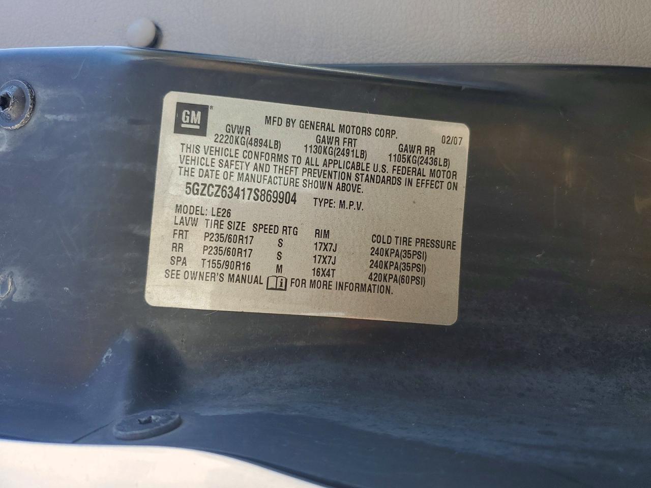 2007 Snowex Vue