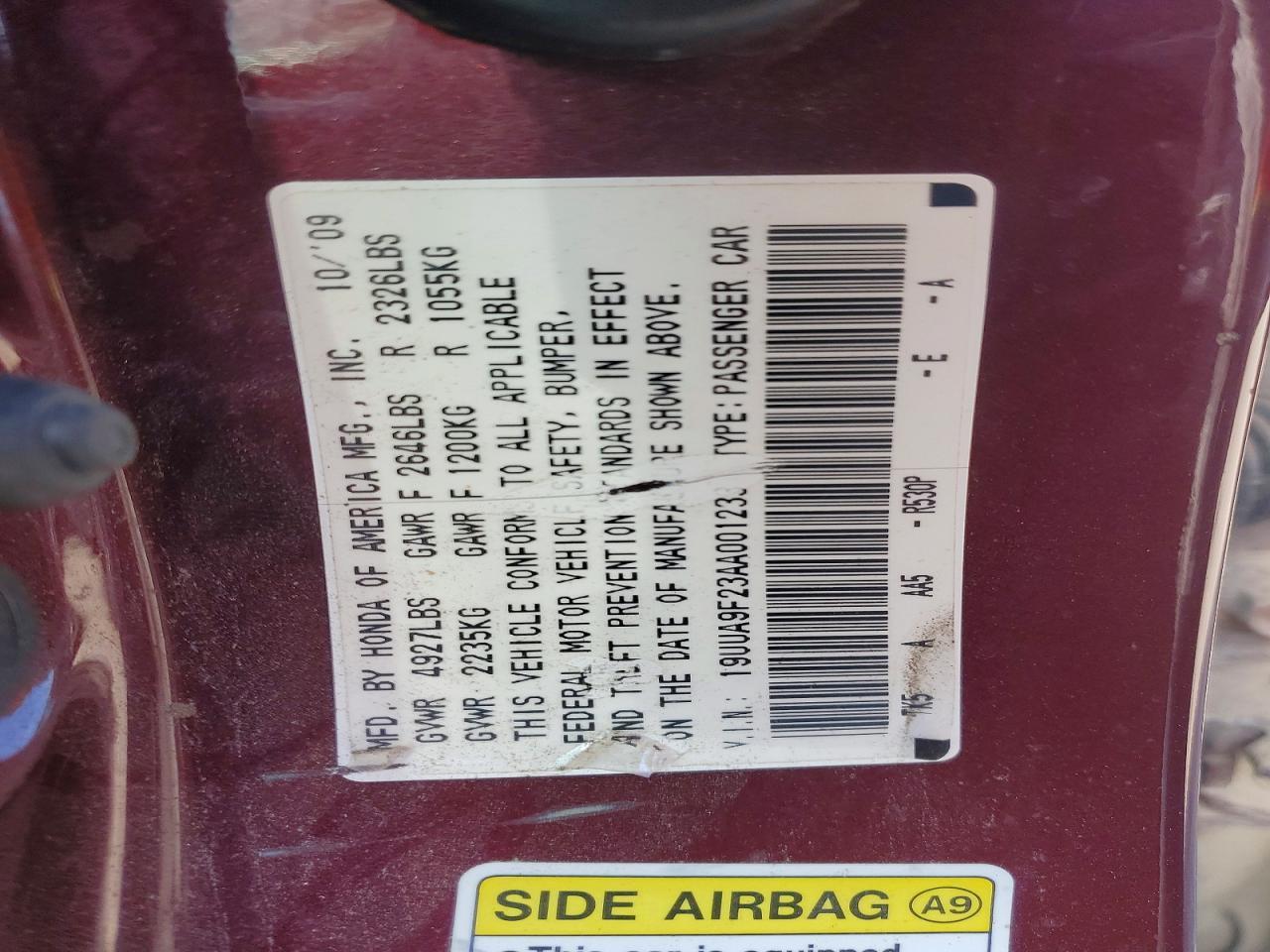 2010 ACURA TL