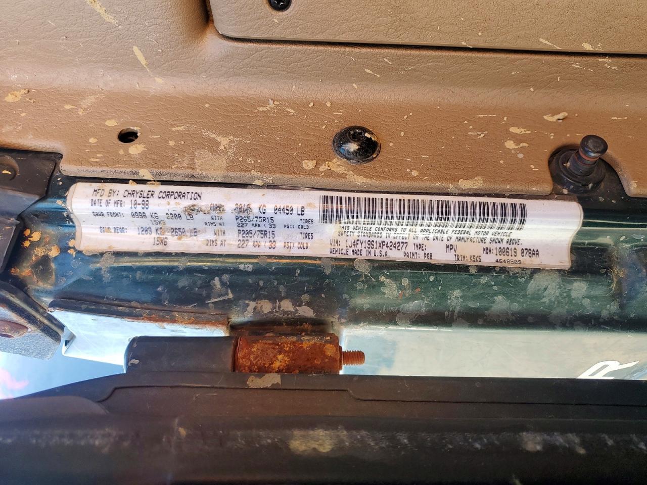 1999 JEEP WRANGLER