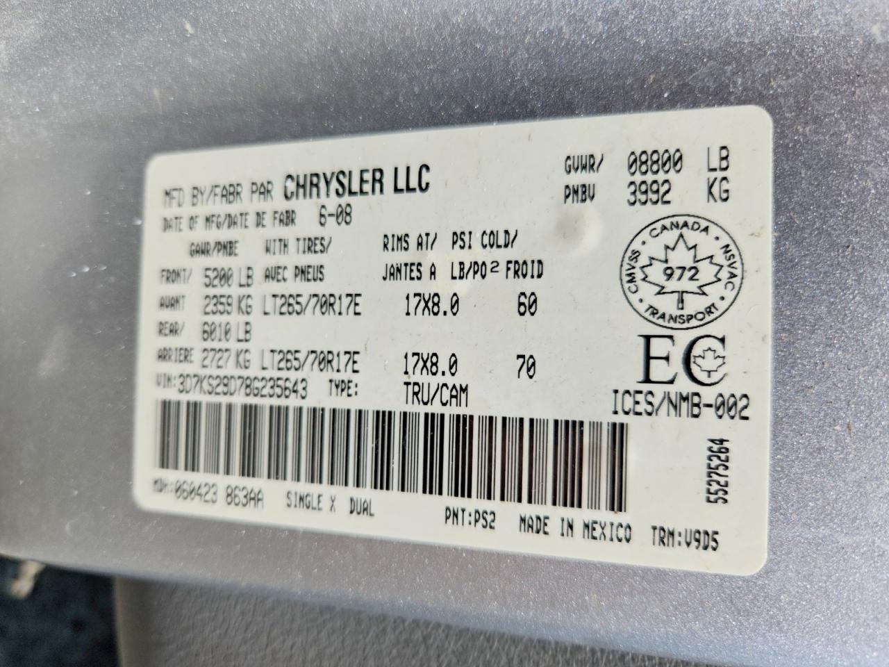 2008 DODGE Ram 2500
