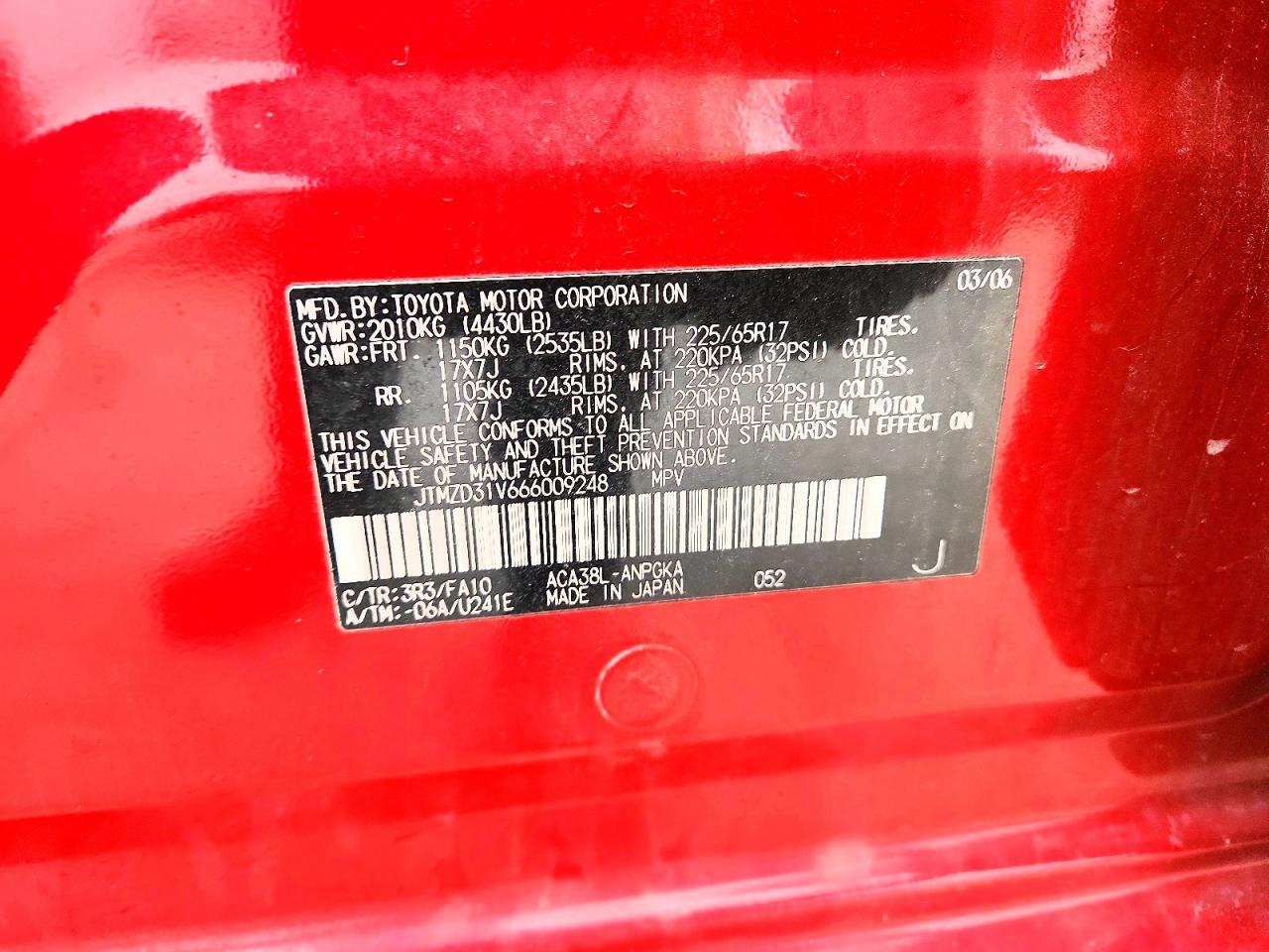 2006 TOYOTA RAV4