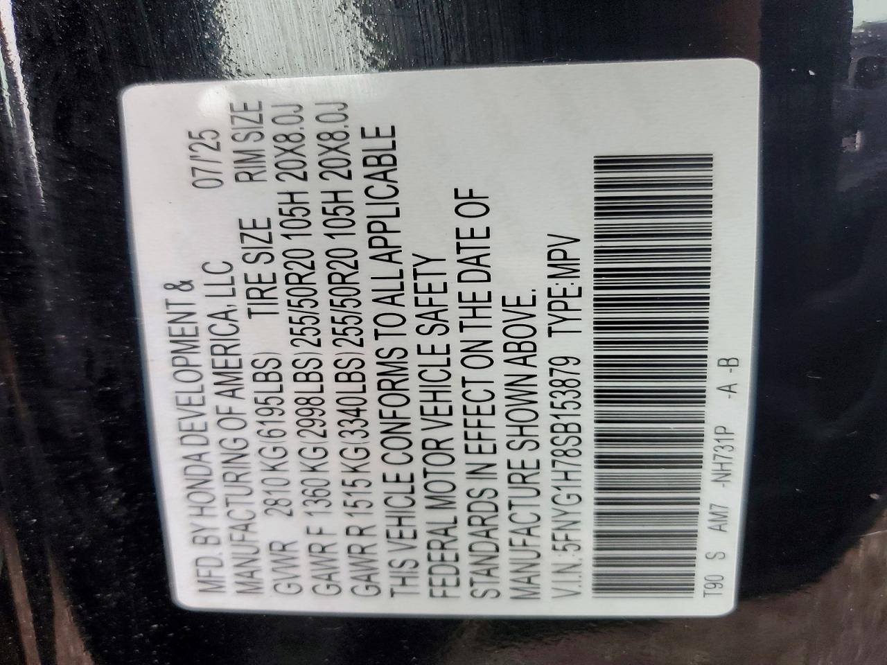 2025 HONDA PILOT