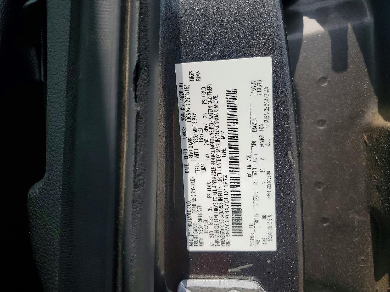 2013 FORD ESCAPE